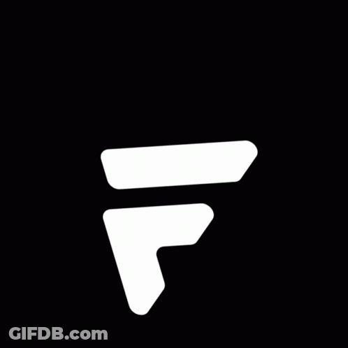 Black Background With Letters G And F GIF