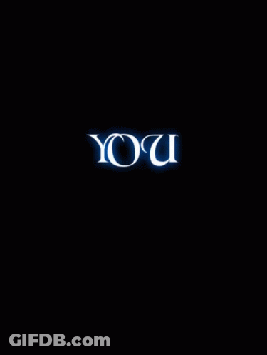 Black Background With Loved In White GIF