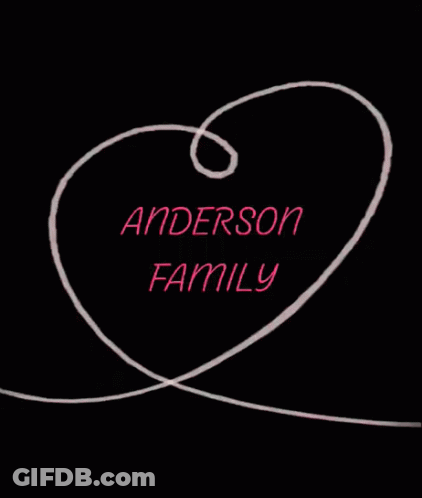 Black Background With Pink Anderson Family GIF