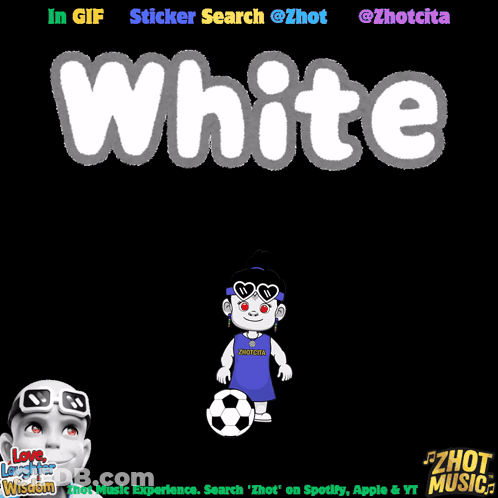 Black Background With White Word White GIF