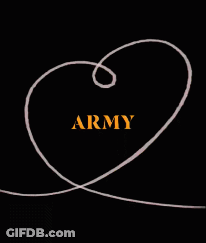 Black Background With Word Army GIF