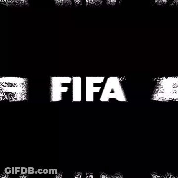 Black Background With Word FIFA GIF
