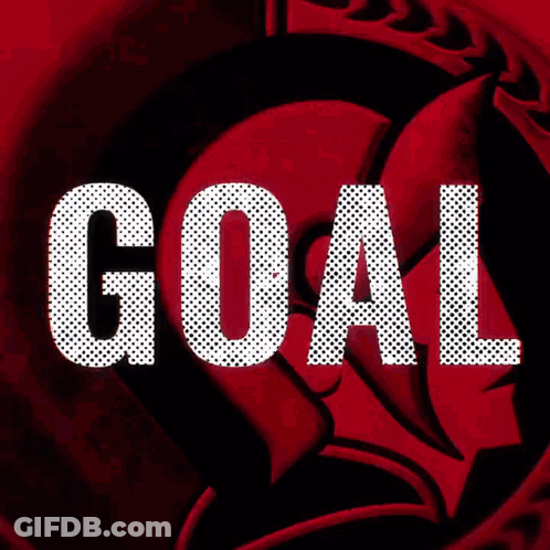 Black Background With Word Goal GIF