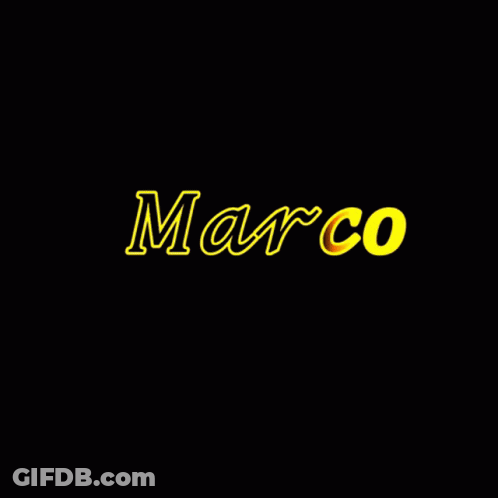 Black Background With Yellow Marco GIF