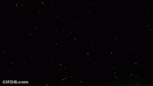 Black Background With Yellow Stars GIF