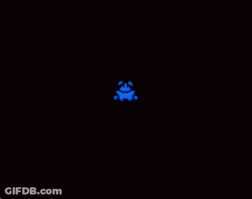 Black Background Wow In White Letters GIF