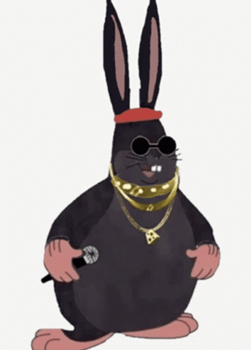 Black Big Chungus Chains GIF