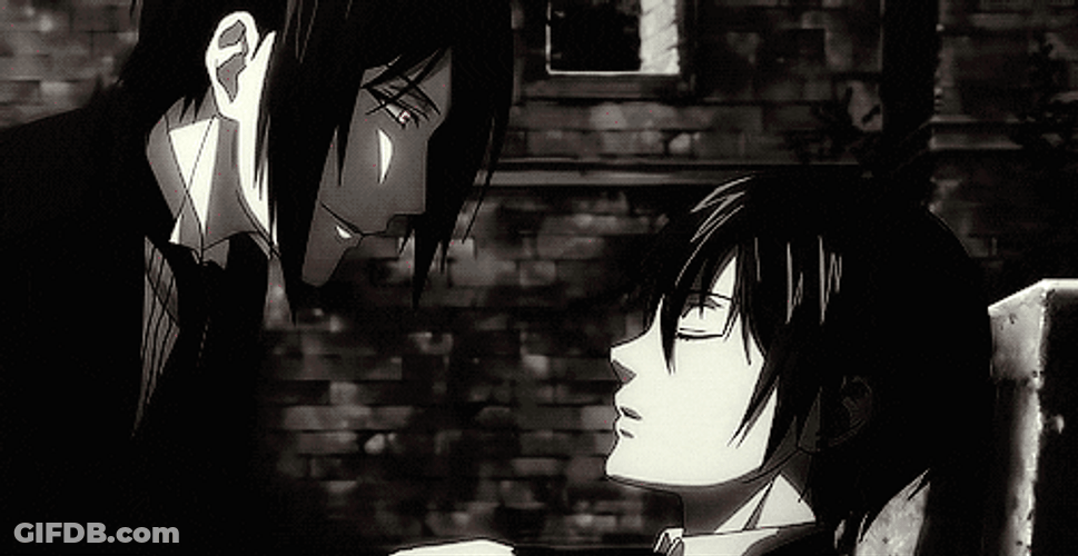 Black Butler About To Kiss GIF