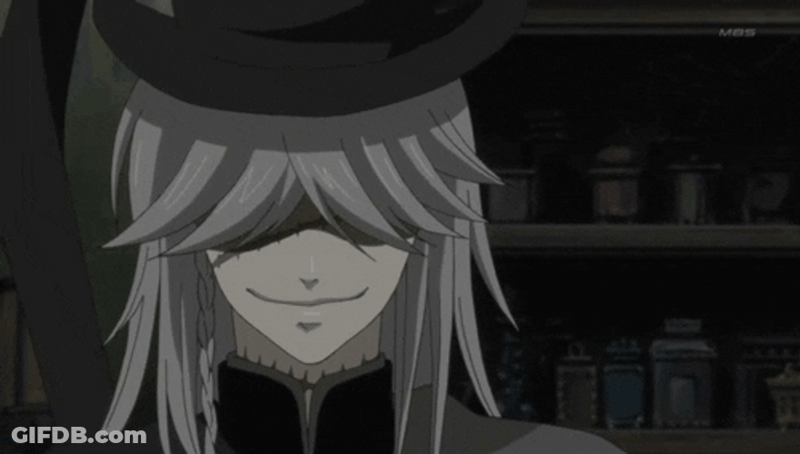 Black Butler Creepy Smile GIF