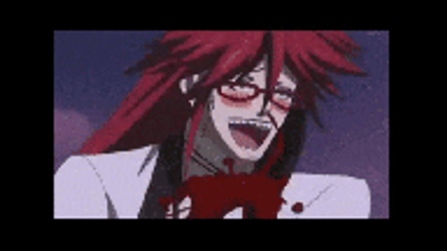 Black Butler Exhaling Smoke GIF
