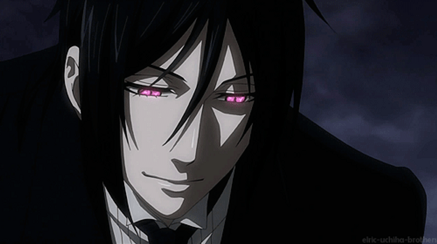 Black Butler Licking Lips GIF