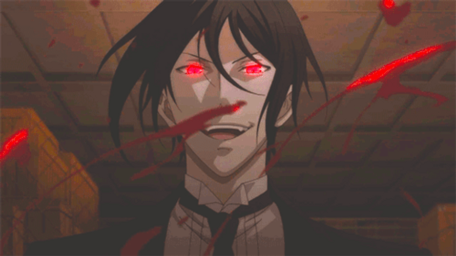 Black Butler Red Eyes And Blood GIF