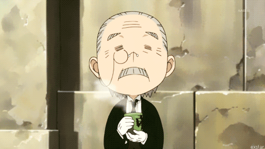 Black Butler Smoking Hot Tea GIF