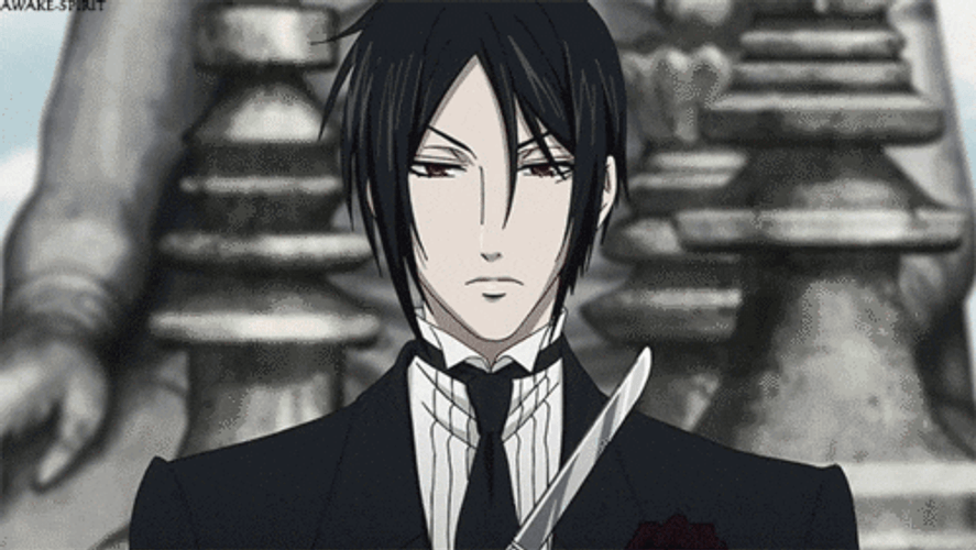 Black Butler Three Blades GIF
