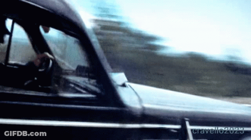 Black Car Driving With Cravello2020 GIF