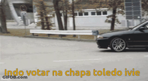 Black Car Driving With Indo Votar Na Chapa Toledo Ivie GIF