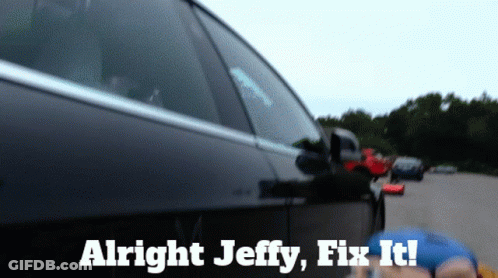 Black Car With Alright Jeffy Fix It GIF