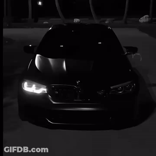 Black Car With BMW Logo GIF