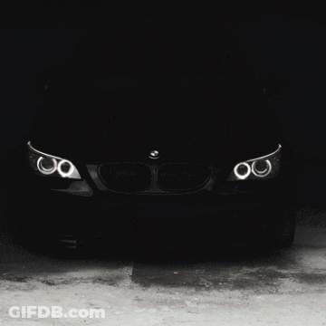 Black Car With BMW Logo GIF