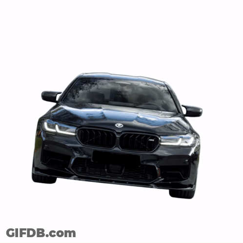 Black Car With BMW Logo GIF