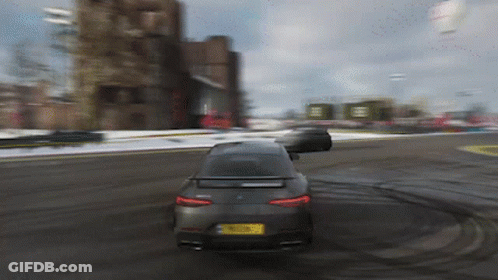 Black Car With License Plate NL GIF