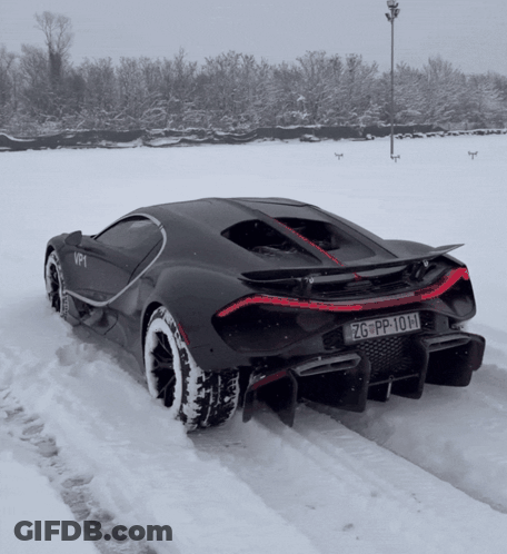 Black Car With License Plate ZG-PP-10H GIF