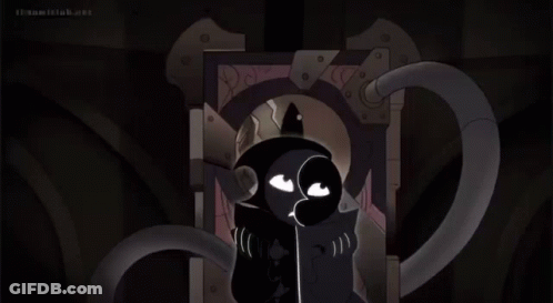 Black Cat Cartoon With Theowlclub.net GIF