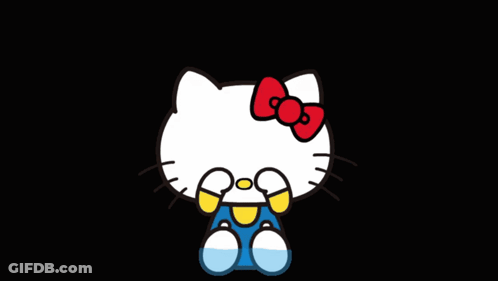 Black Cat Floating In Water GIF