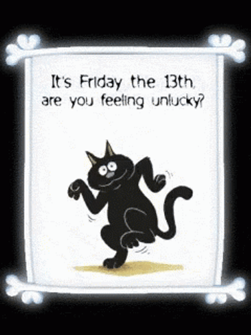 Black Cat Moving Its Friday The 13Th GIF