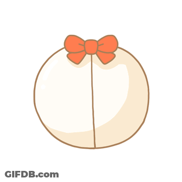 Black Cat On Bun Saying Good Luck GIF