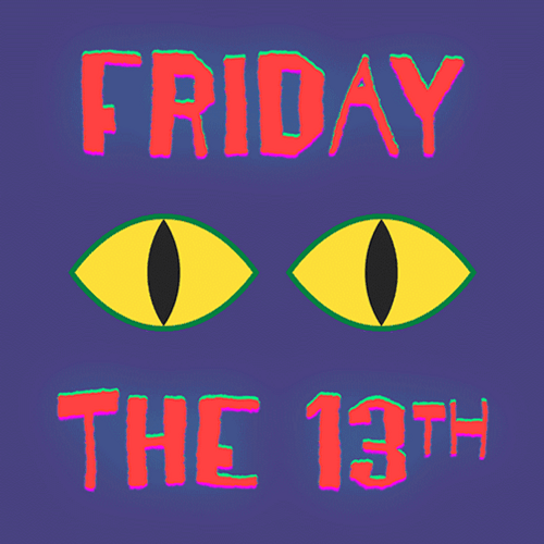 Black Cat Passing By Friday The 13Th GIF