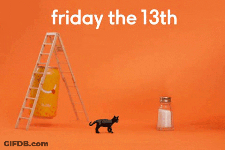Black Cat Soda And Salt Friday The 13Th GIF