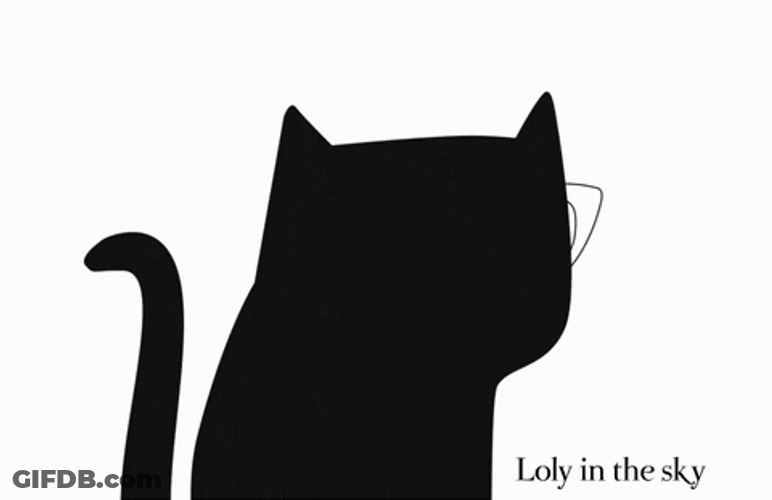 Black Cat Thug Life GIF