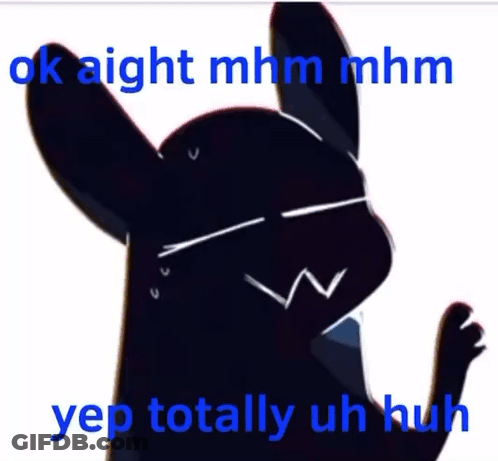 Black Cat With Blue Eyes Saying Ok Aight Mhm Mhm Yep Totally Uh Huh GIF