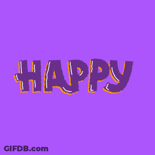 Black Cat With Purple Ears Saying Hello There GIF
