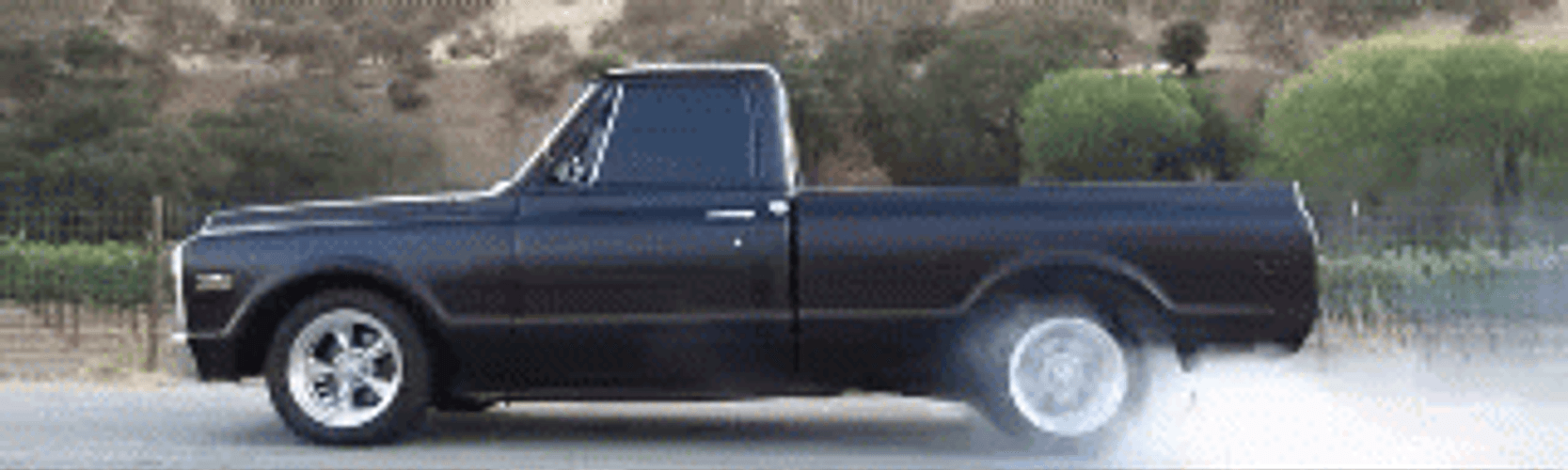 Black Chevrolet CK Burnout GIF