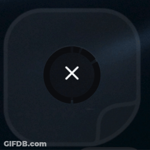 Black Circle With White X GIF