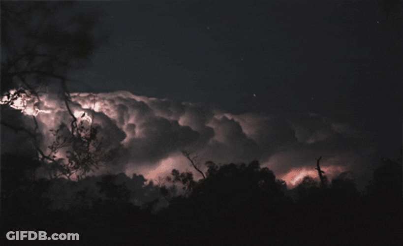 Black Clouds Forming Thunderstorm GIF