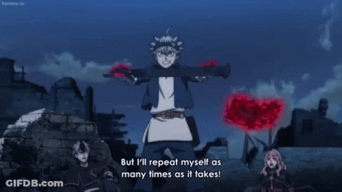Black Clover Character Holding Sword GIF