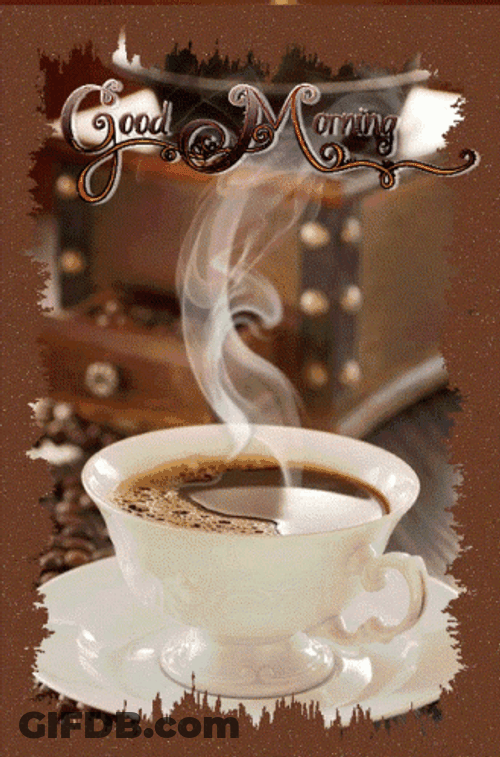 Black Coffee Good Morning GIF