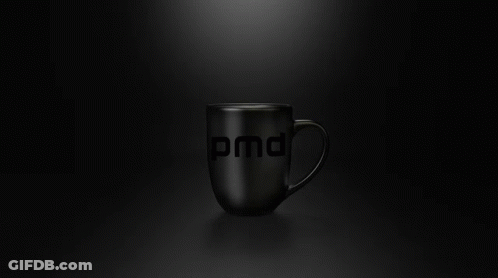 Black Coffee Mug With PMD GIF