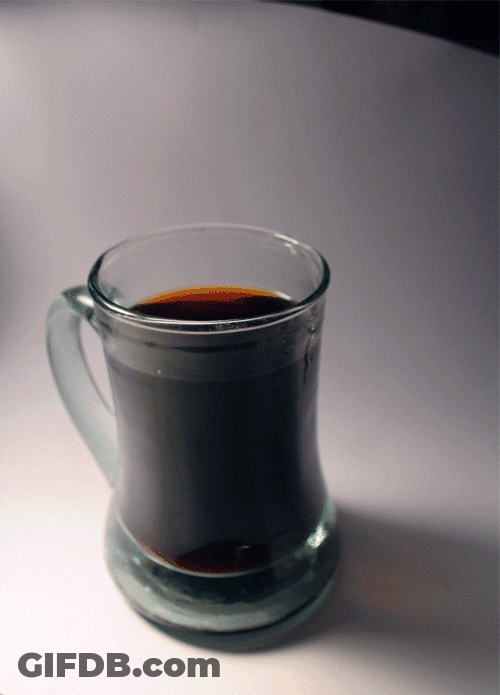 Black Coffee With Creamer GIF