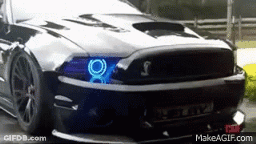 Black Cool Car Emitting Smoke GIF