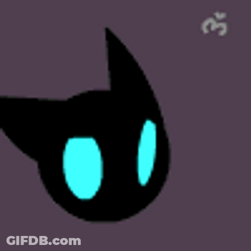 Black Cool Cat Lick GIF