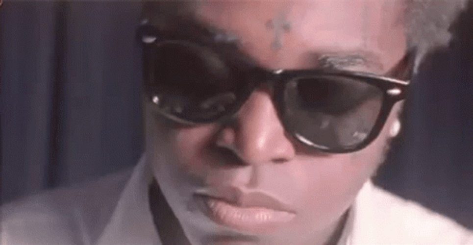 Black Cool Guy Wearing Glass GIF