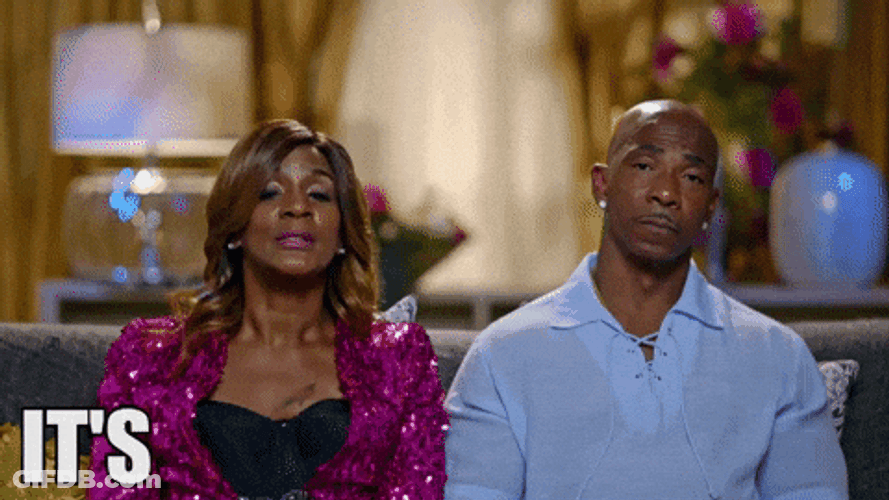 Black Couple Warns Going Down GIF