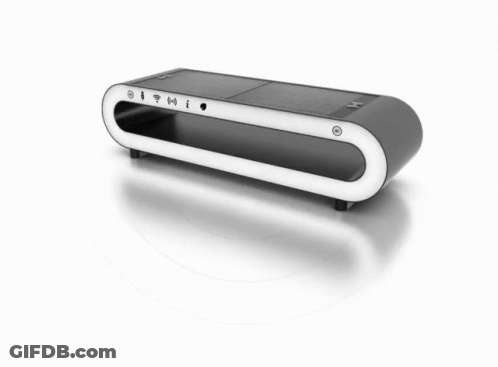 Black Device With White Circle On Top GIF
