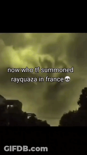 Black Dragon With Yellow Circle On Head GIF