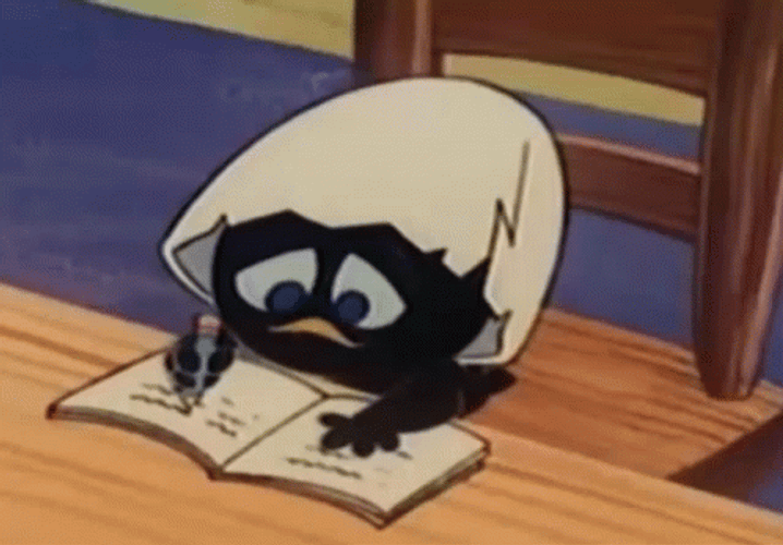 Black Duck Writing GIF
