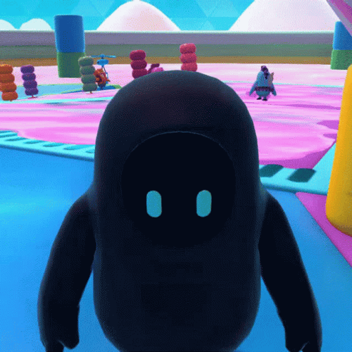 Black Fall Guys GIF